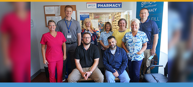 Group of nursing staff and students