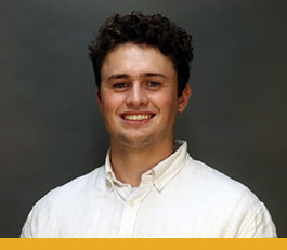 Image of undergraduate Summer Undergraduate Research Experience (SURE) participant Garrett Hartley