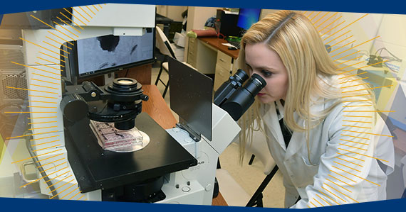 Image of Researcher in lab