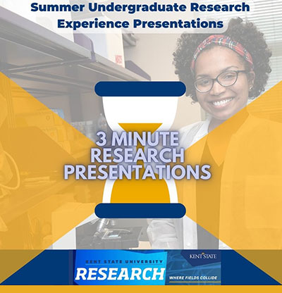 Summer Undergraudate Research Experience Presentations 3 minute research presentations