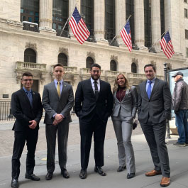 Photo of students outside